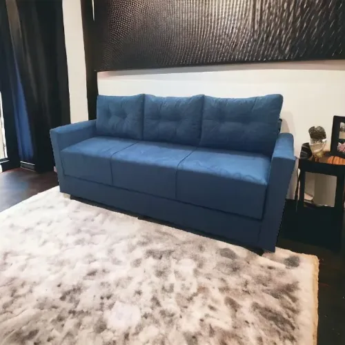 Q Útil esse Sofá de 3 lugares q Vira 1 Cama Casal e 2 Solteiro Espetaculo Novos de fábrica