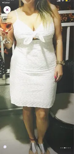 VESTIDO BRANCO RENDA LAISE (TAM: M ou 40)