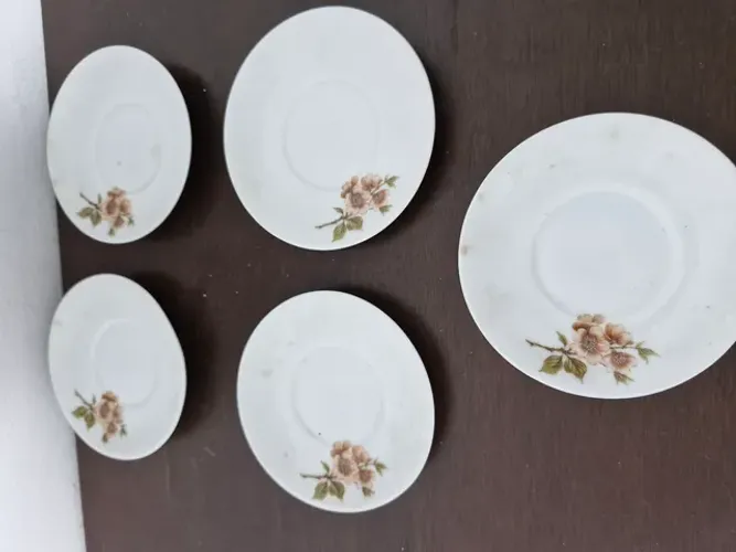 Kit 5 Pires Chá Floral Porcelana Porto Alegre Renner Antigo
