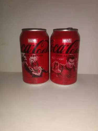 Latinhas: Coleção Marvel Coca Cola 2024 Kit Com 2