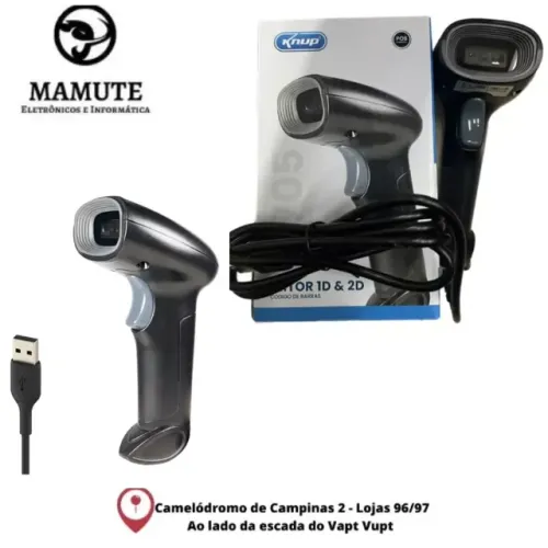 Leitor De Codigo Barras 1d 2d Qr Code Produtos Pratico