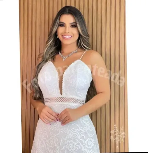Vestido de Noiva Renda Civil, formatura ,festa Novo