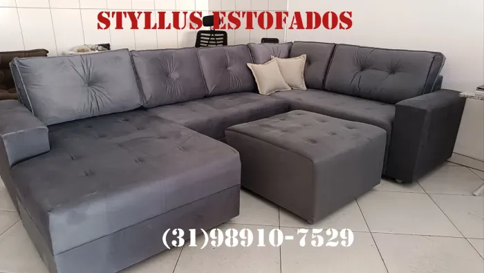 Sofá de canto módulado 
