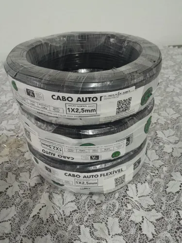 Cabo Auto Flexível 1x2,5mm - 100 Metros