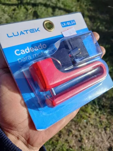 Cadeado para moto e bicicleta novo na caixa 