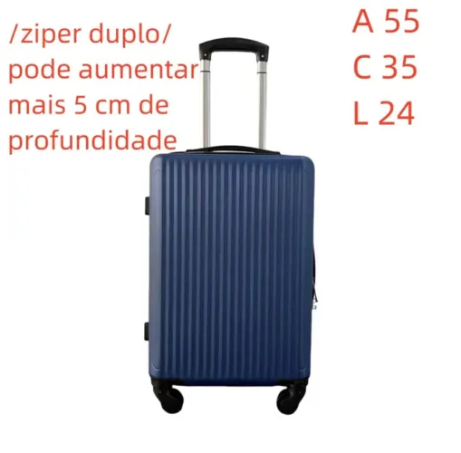 Mala de bordo avião 8 kg ABS com rodinhas