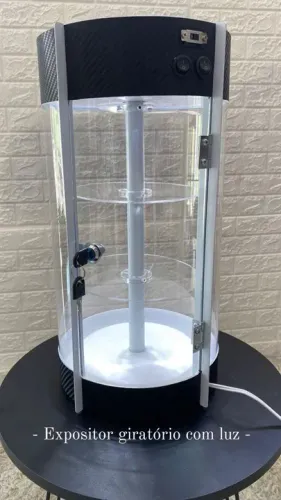 Expositor Giratório com Luz para Loja - P
