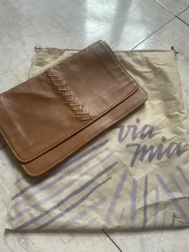 Bolsa carteira VIA MIA couro