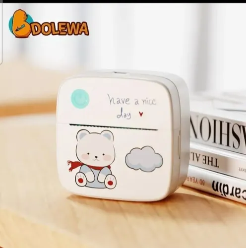 NOVIDADE! MINI IMPRESSORA TÉRMICA + 5 BOBINAS DE BRINDE