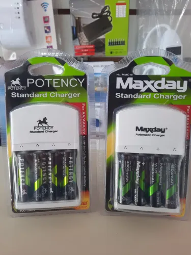 Kit pilhas recarregáveis com carregador