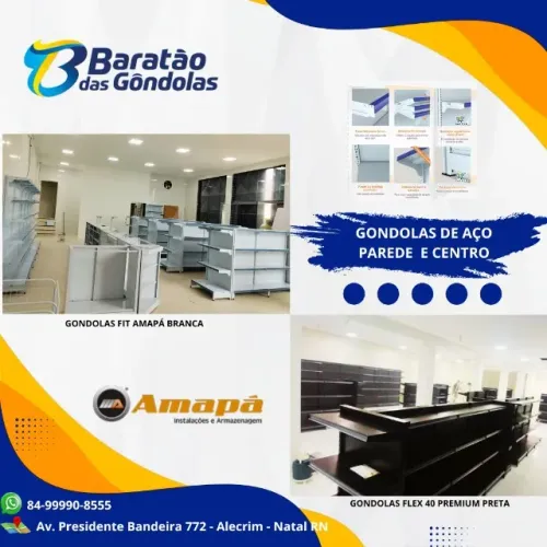 Gondolas prateleiras de aço