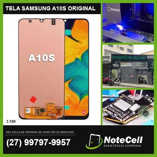 Tela Display Para Samsung A10S Original sm-a107 3.169 - Instalação Expressa Em 30 Minutos!