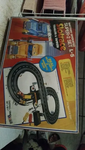 Autorama na Caixa Slotrace Super-2 Set L-5 -5 - Trailer & Tanker Road Racing Set