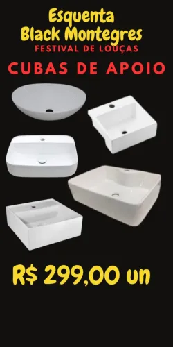cubas de apoio louça branca