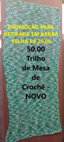Trilho de Mesa de Crochê - NOVO