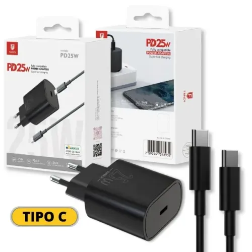 Carregador Super Rápido Original Fancy compatível com Samsung Fast Charging