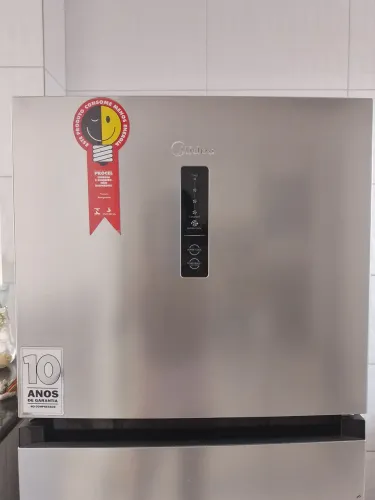 Geladeira Midea Inox