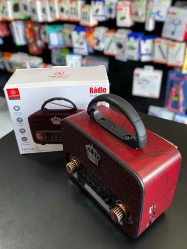 RÁDIO RETRÔ CLÁSSICO PORTÁTIL KAPBOM KA-3179