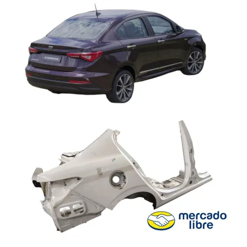 Lateral Direito Fiat Cronos 2020 Ao 2025 Branc