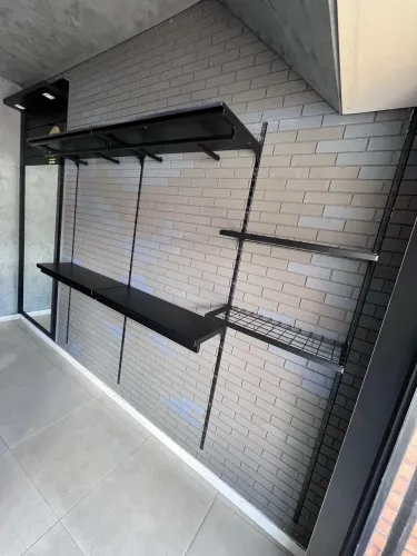 Prateleira Cremalheira Cabideiro Montável Loja