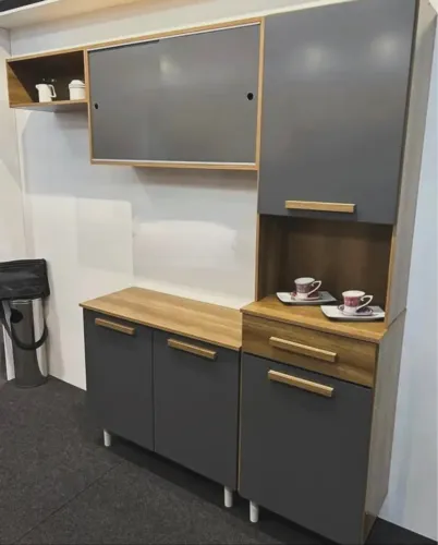 Armário de Cozinha Isabelle 6 Portas 1 Gaveta- Entrega Rápida