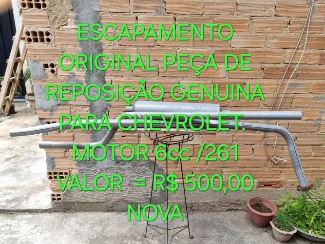 Escapamento original C-10/C-14 motor 261 6Cc 