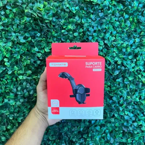 Suporte de celular alta estabilidade para carro - Tomate 