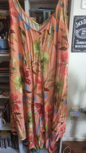 Vestido longo estampado floral