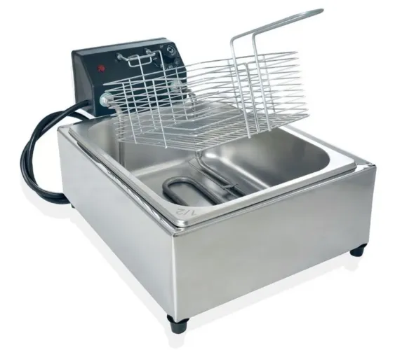 Fritadeira Elétrica 7 Litros 1 Cuba Profissional Cor Inox 110V ( NOVA NUNCA USADA )