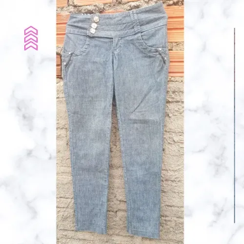Calça Comprida Jeans Preta
