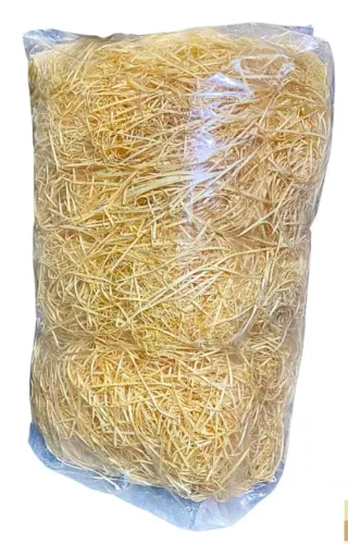 1kg Palha Madeira Decorativa Natural para decoração