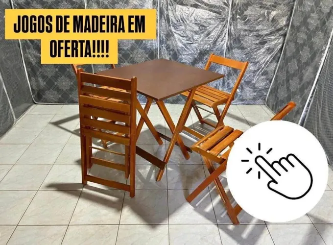 Móveis dobráveis - Madeira de lei -