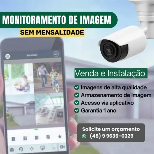 Instalador de câmeras com monitoramento por celular
