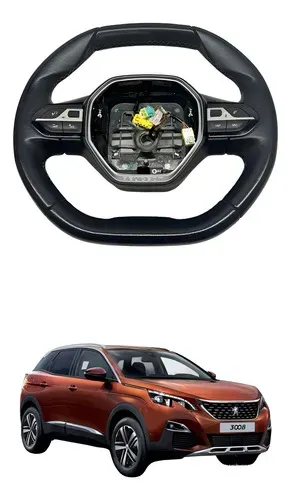 Volante Direção Peugeot 3008 2018 2021 Original Couro