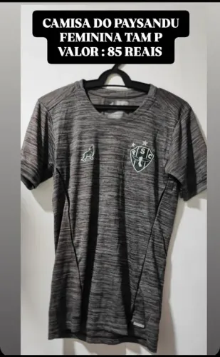 CAMISA CINZA DO PAYSANDU FEMININA TAM P 