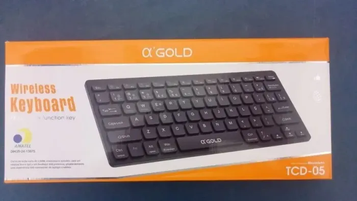 Teclado sem Fio Teclas Macias e Silenciosas