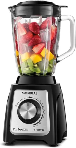 Liquidificador com Jarra de Vidro 1400W