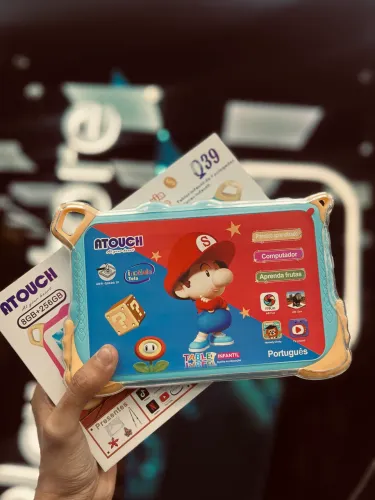 Tablet Infantil Mário 256Gb 8Ram Novo Lacrado