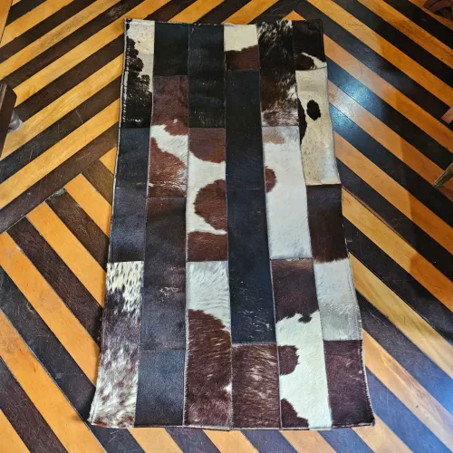 Decoração, tapete couro de boi bicolor