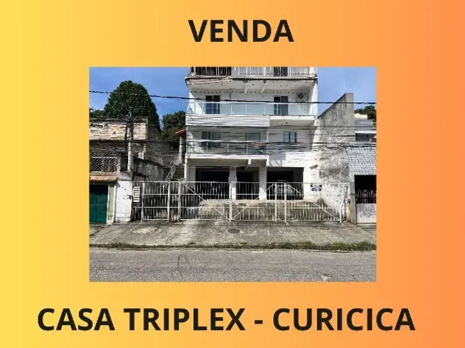 Casa Triplex com 3 quartos em Curicica - Documentação Cristalina