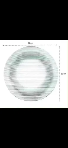 Prato transparente duralex para buffet, restaurante e bar