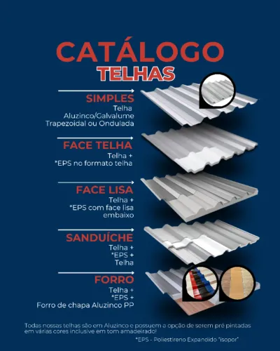 Catálogo de Telha Metálica