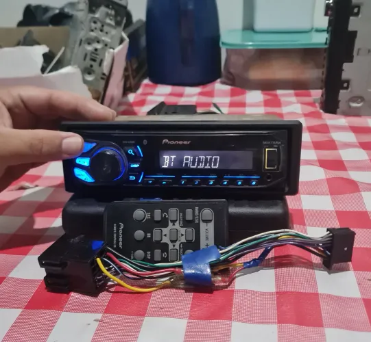 Som pioneer Bluetooth original mixtrax pega controle FAÇO ENTREGAS
