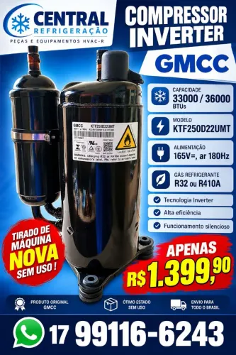Compressor de ar condicionado 33000 / 36000 BTUs inverter