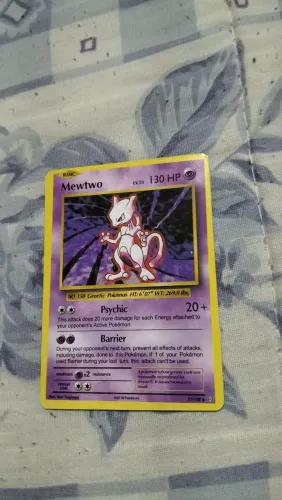 cartinha pokemon mewtwo