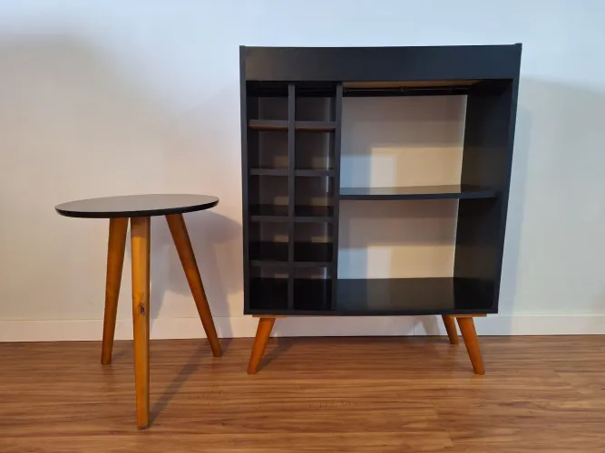 Conjunto aparador barzinho e mesinha