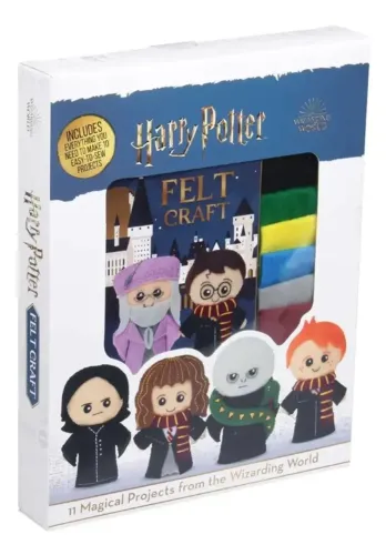 Livro Harry Potter Felt: 11 Projetos Mágicos (em Inglês) Inclui Material Necessário
