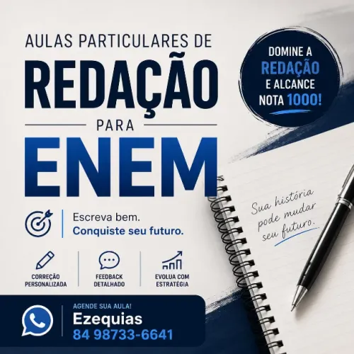 Aulas particulares de Redação para ENEM