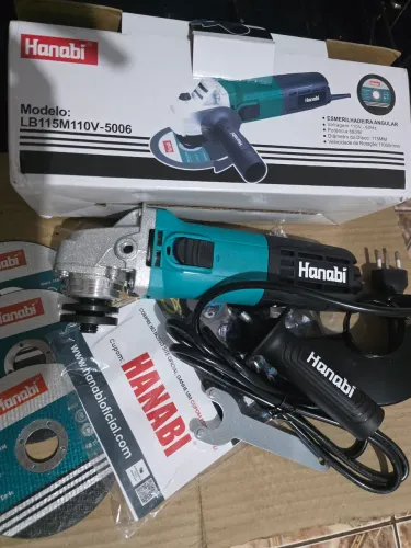 Esmerilhadeira Lixadeira Angular Hanabi 115mm 880w Profissional