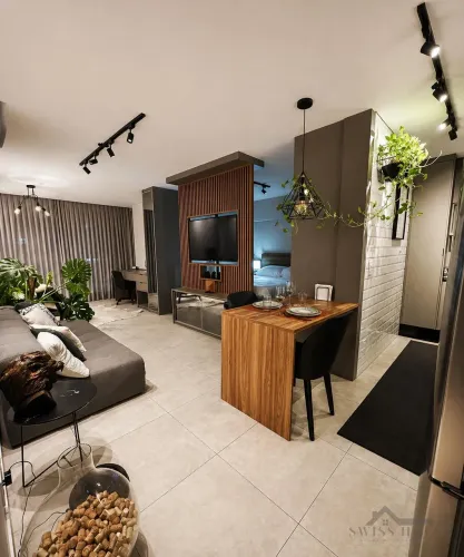 Studio mobiliado à venda no Centro em Campinas/SP.